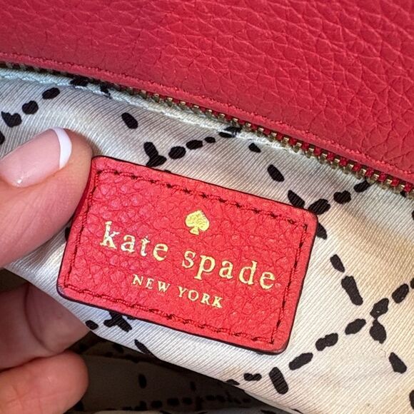 Kate Spade Bag Purse Handbag Leather Grand Park Hadlen Pebbled Crossbody Satchel - Picture 16 of 16